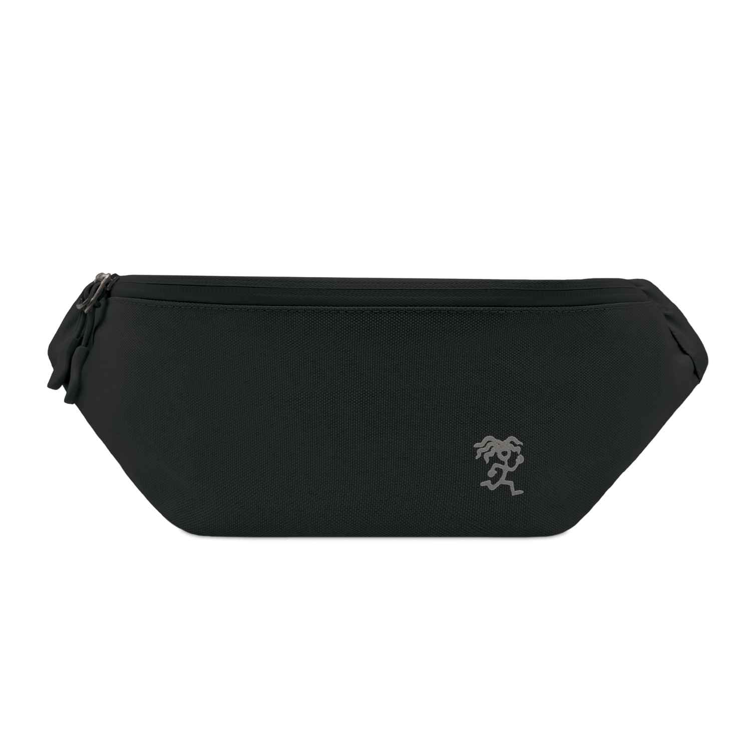 Frontansicht des FUCHS und REBELL FIETE Hip Bags in schwarz